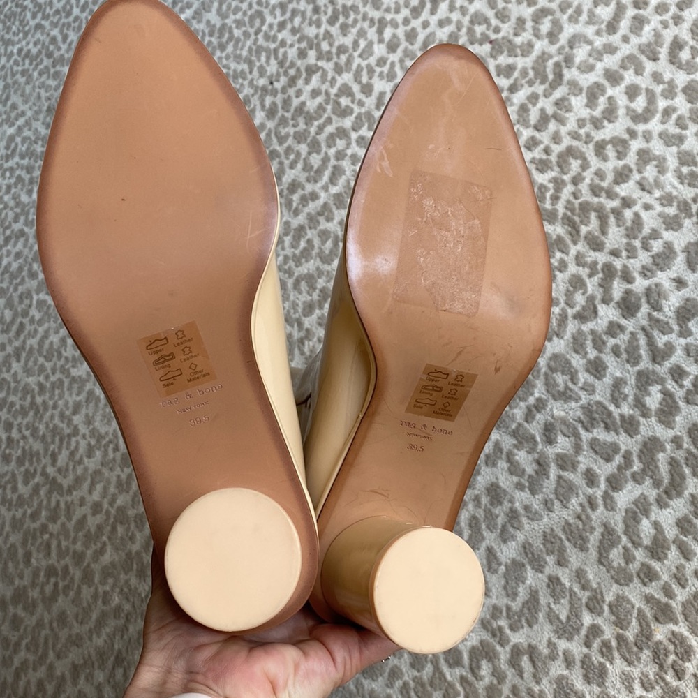 rag & bone tan/cream ankle boots - Picture 8 of 16